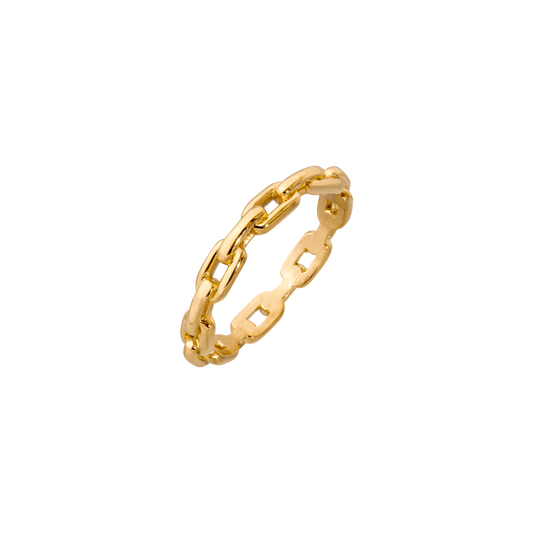 Delicate Chain Ring Gold