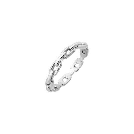 Delicate Chain Ring Silber