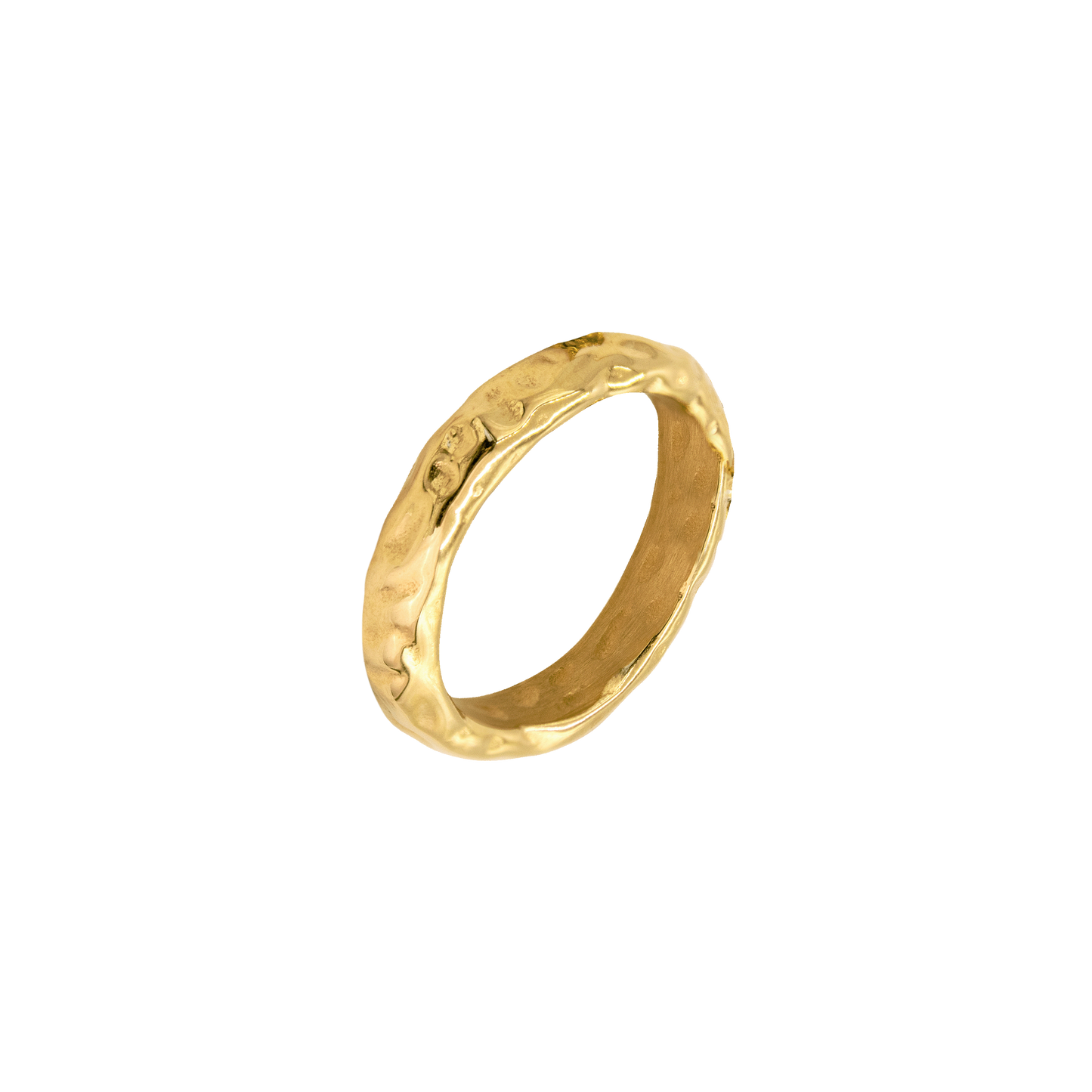 Hammered Unity Ring Gold