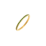 Green Sparkle Ring Gold