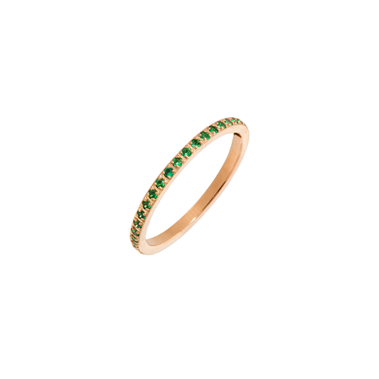 Green Sparkle Ring Roségold