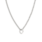 Hammered Unity Necklace Silber
