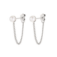 Heat Wave Pearl Earrings Silber
