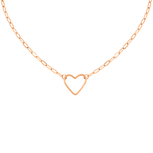 Loving Heart Necklace Roségold