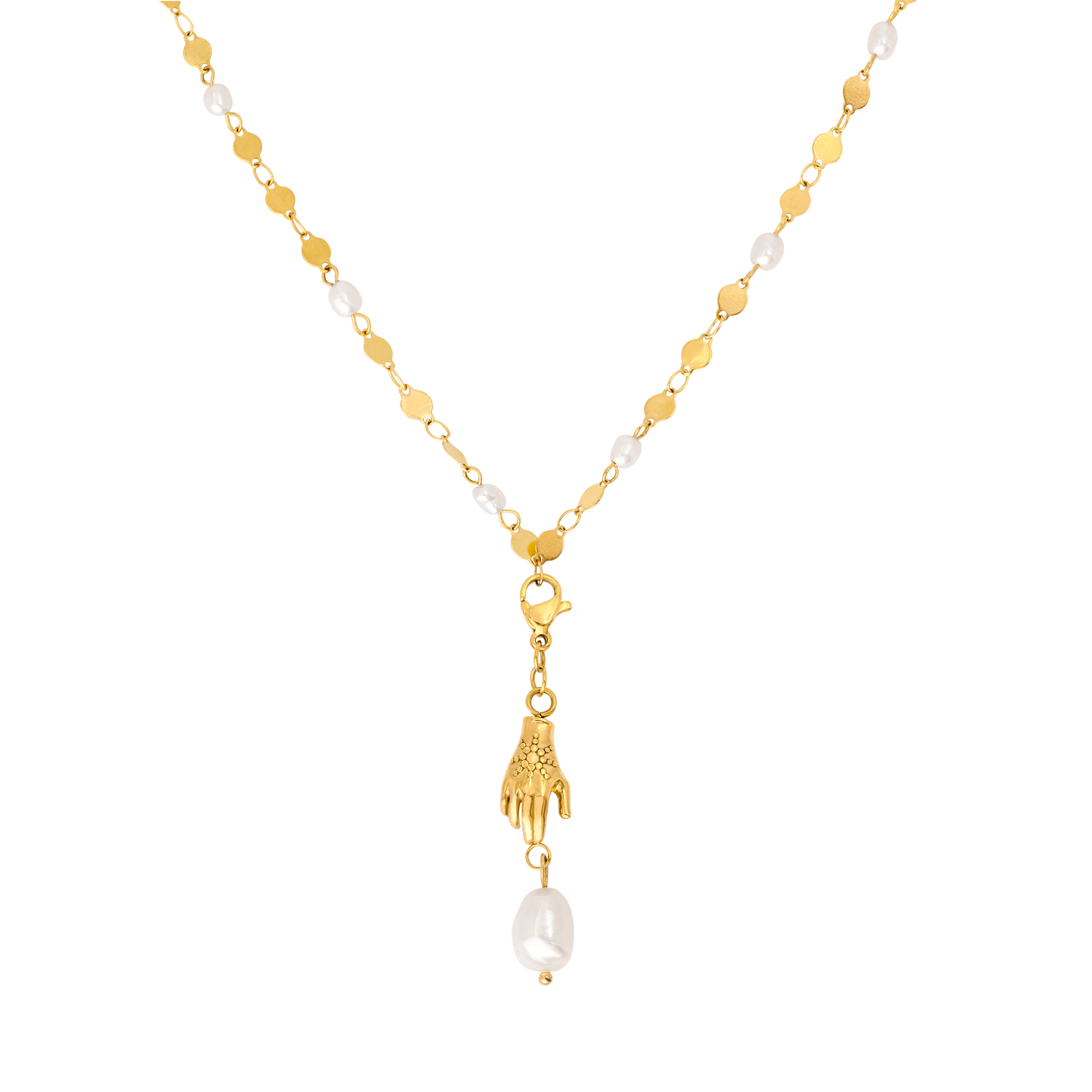 Lovingly Visavie Necklace Set Gold