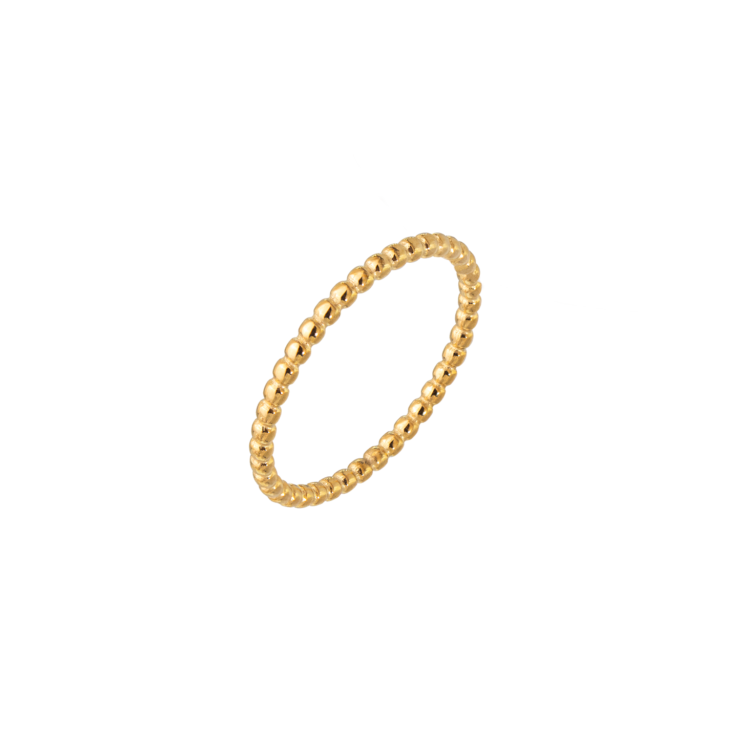 Narrow Sphere Ring Gold