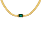 Radiant Emerald Necklace Gold