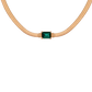 Radiant Emerald Necklace Roségold