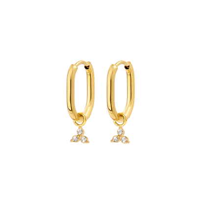 Rayos Oval Hoops Baby Gold