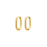 Oval Hoops Baby Gold
