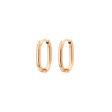 Oval Hoops Baby Roségold