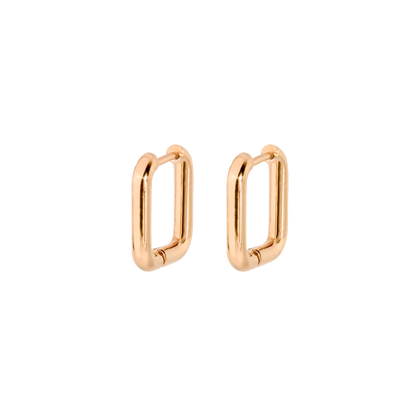 Square Hoops Roségold