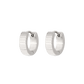 Striped Hoops Silber