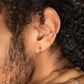 Striped Ear Cuff Silber