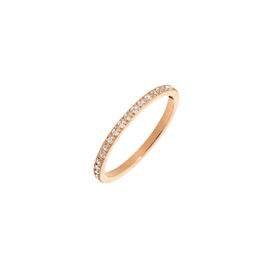 White Sparkle Ring Roségold
