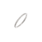 White Sparkle Ring Silber