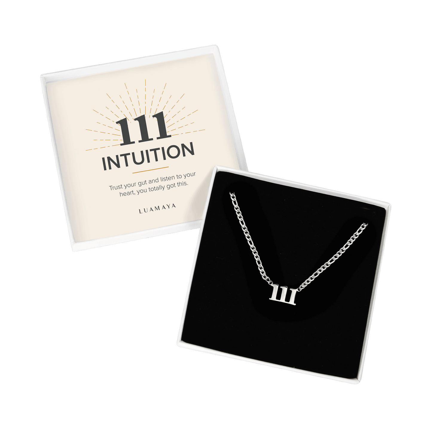 Angel Number 111 Necklace Silber