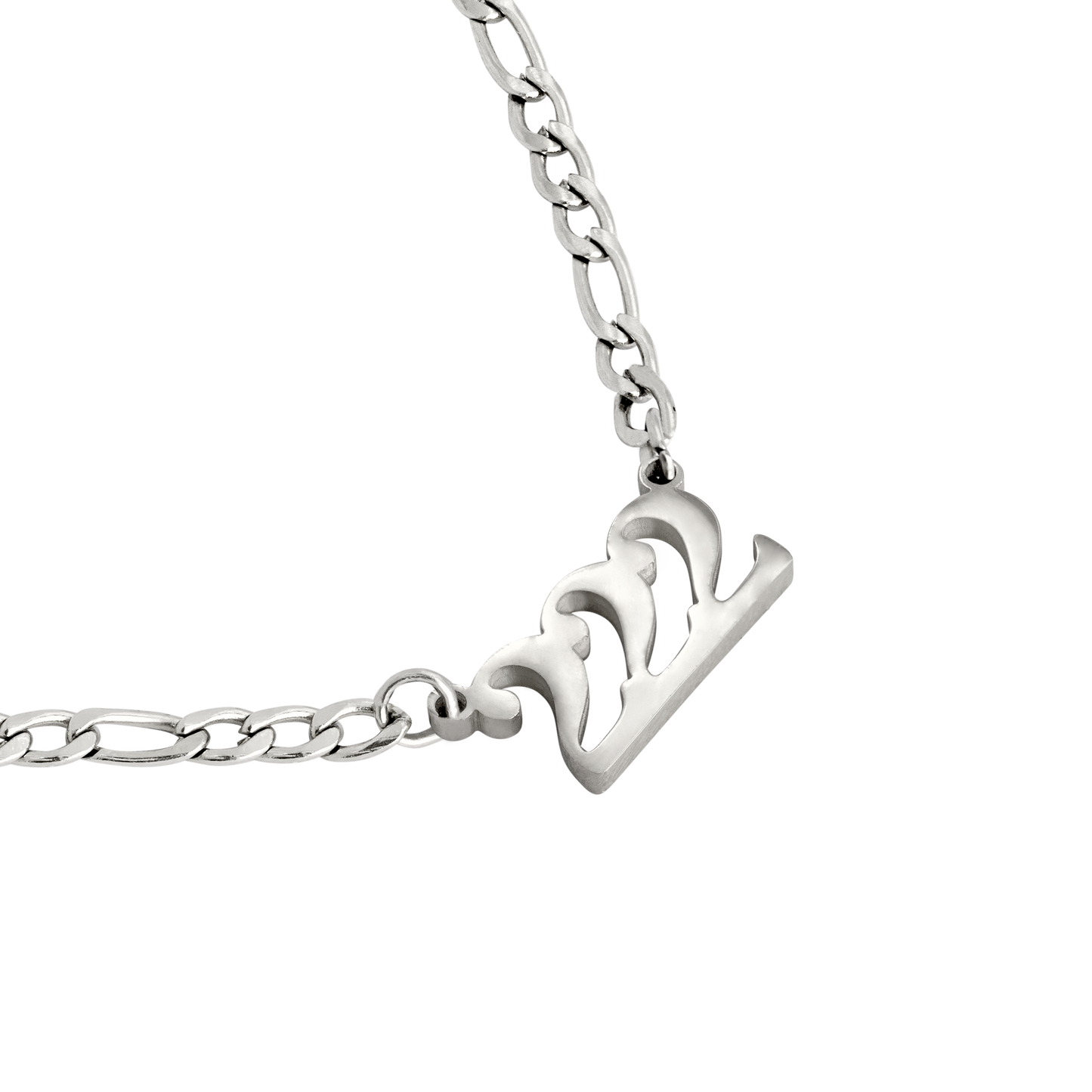 Angel Number 222 Necklace Silber