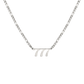 Angel Number 777 Necklace Silber