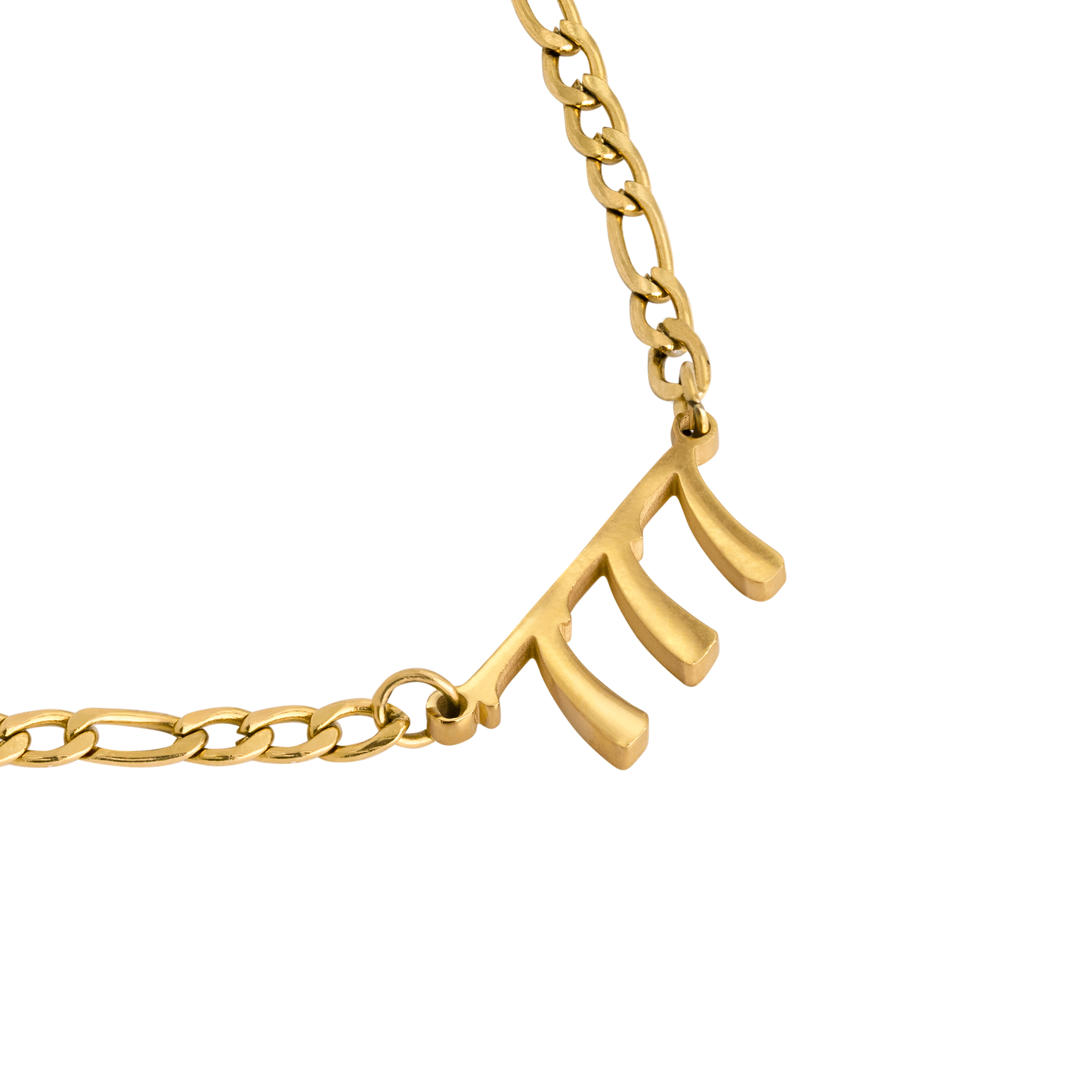 Angel Number 777 Necklace Gold