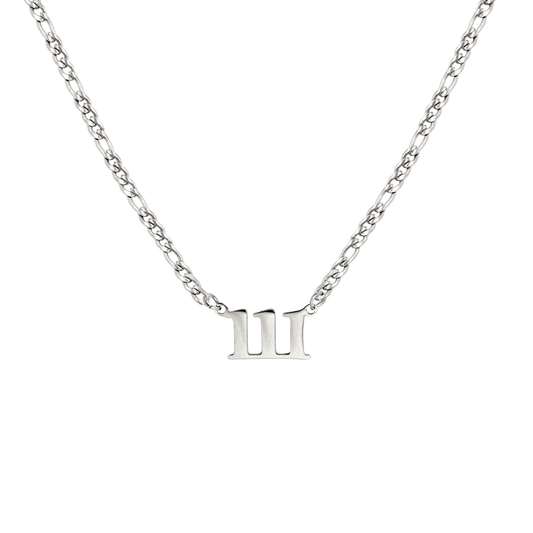 Angel Number 111 Necklace Silber
