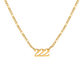 Angel Number 222 Necklace Gold