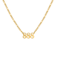 Angel Number 888 Necklace Gold