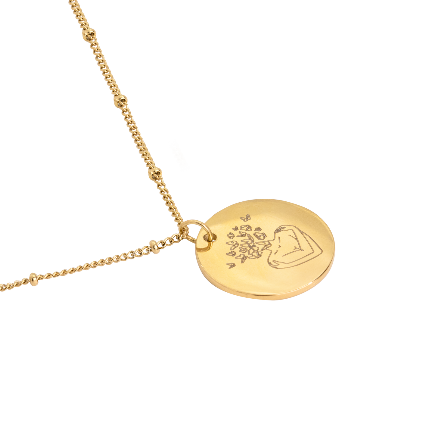 Embrace all that you are Necklace Gold