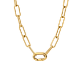 Long Link Necklace Gold