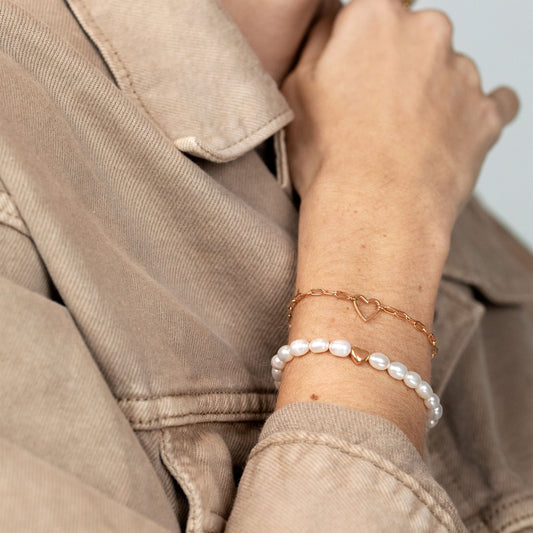 Love me a Pearl Bracelet Roségold