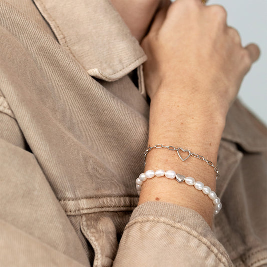 Love me a Pearl Bracelet Silber