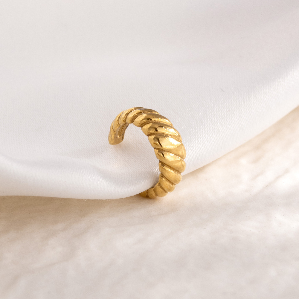 Towel Twist Ear Cuff Roségold