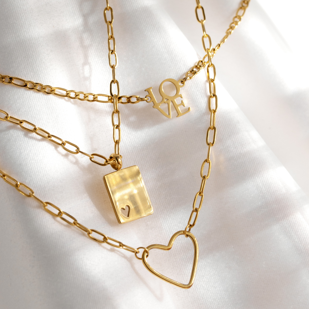 Loving Heart Necklace Gold