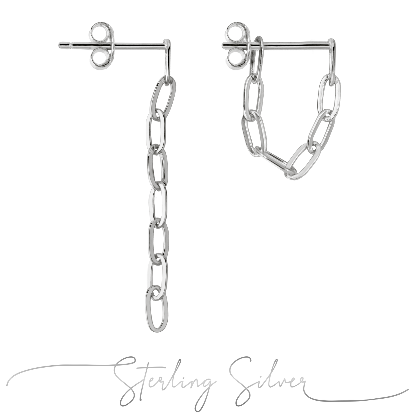 Cadena Earrings Silber