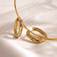 Sparkle Oval Hoops Small Roségold