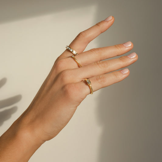 Round Charming Ring Gold