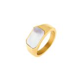 Mother of Pearls Ring Gold