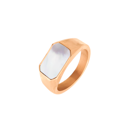 Mother of Pearls Ring Roségold